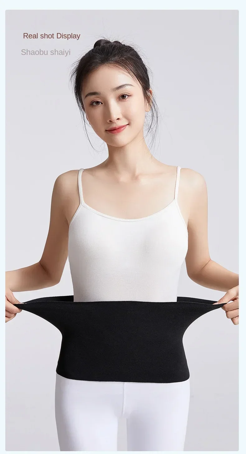 Elastic Cotton Cloth Unisex Thermal Waist Support Abdomen Back Pressure Warmer Inner Wear Winter Cummerbund Stoma Bag Support