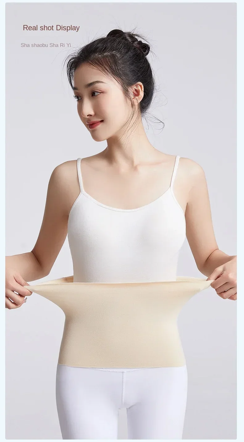 Elastic Cotton Cloth Unisex Thermal Waist Support Abdomen Back Pressure Warmer Inner Wear Winter Cummerbund Stoma Bag Support