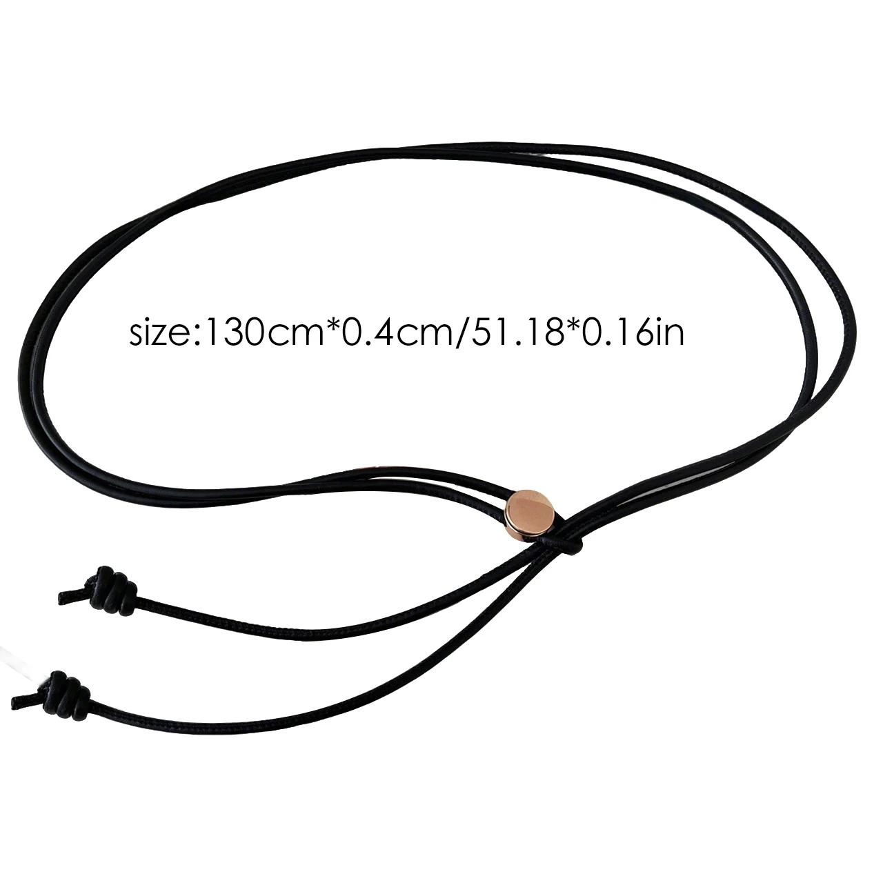 Fashion Solid Color Leather Rope Simple Sweater Coat Decorative Free Size Thin Long Belt Ladies Knot Waist Chain
