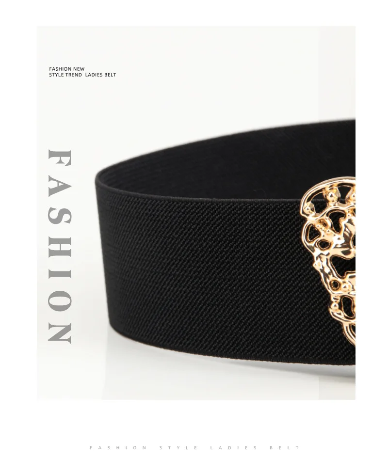 Fashion Butterfly Elastic Waistband Elegant Cummerbund Women Dress Buckle Belt Strap Waist