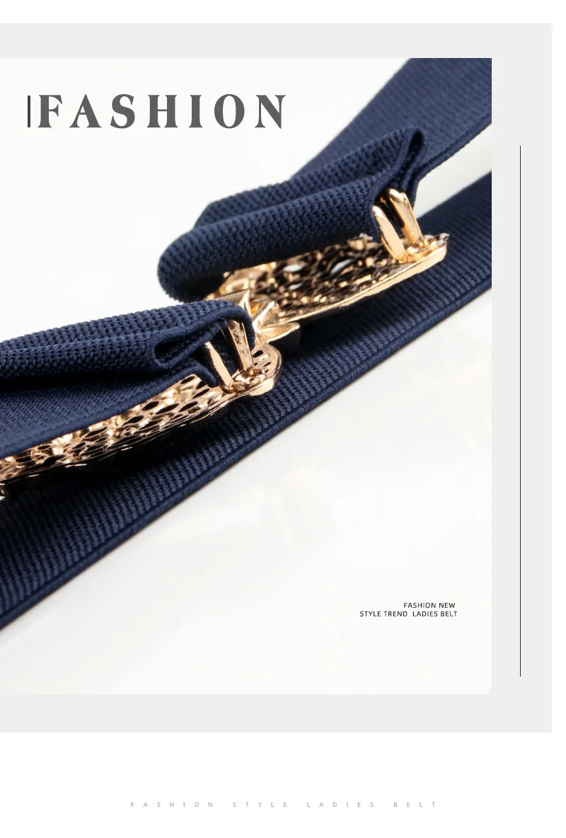 Fashion Butterfly Elastic Waistband Elegant Cummerbund Women Dress Buckle Belt Strap Waist