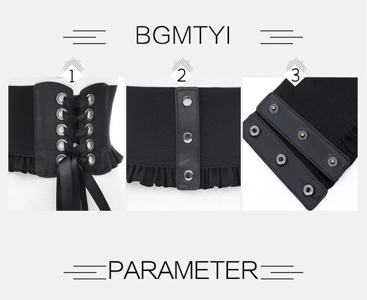 Wide Belt For Women High Quality Luxury Brand White Stretch Trouser Belts Fashion Corset Waistband Elastic Belts For WomanDT075