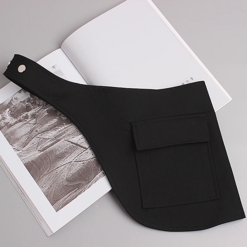 Women's runway fashion black fabric Cummerbunds female Dress coat Corsets Waistband Belts decoration wide belt R3358