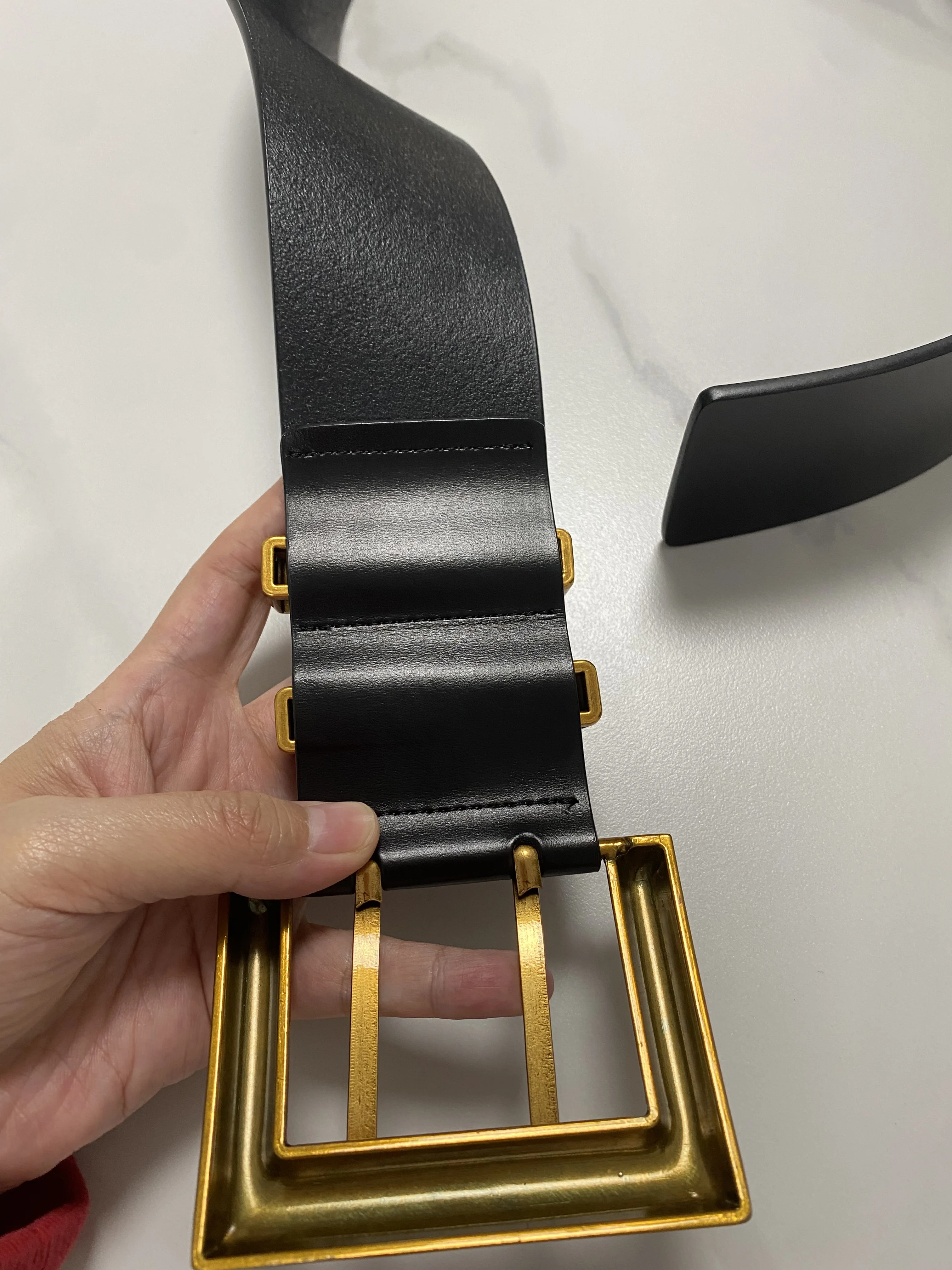 Women's Fashion Vintage Genuine Leather Cummerbunds Female Dress Corsets Waistband Belts Decoration Wide Belt R3095