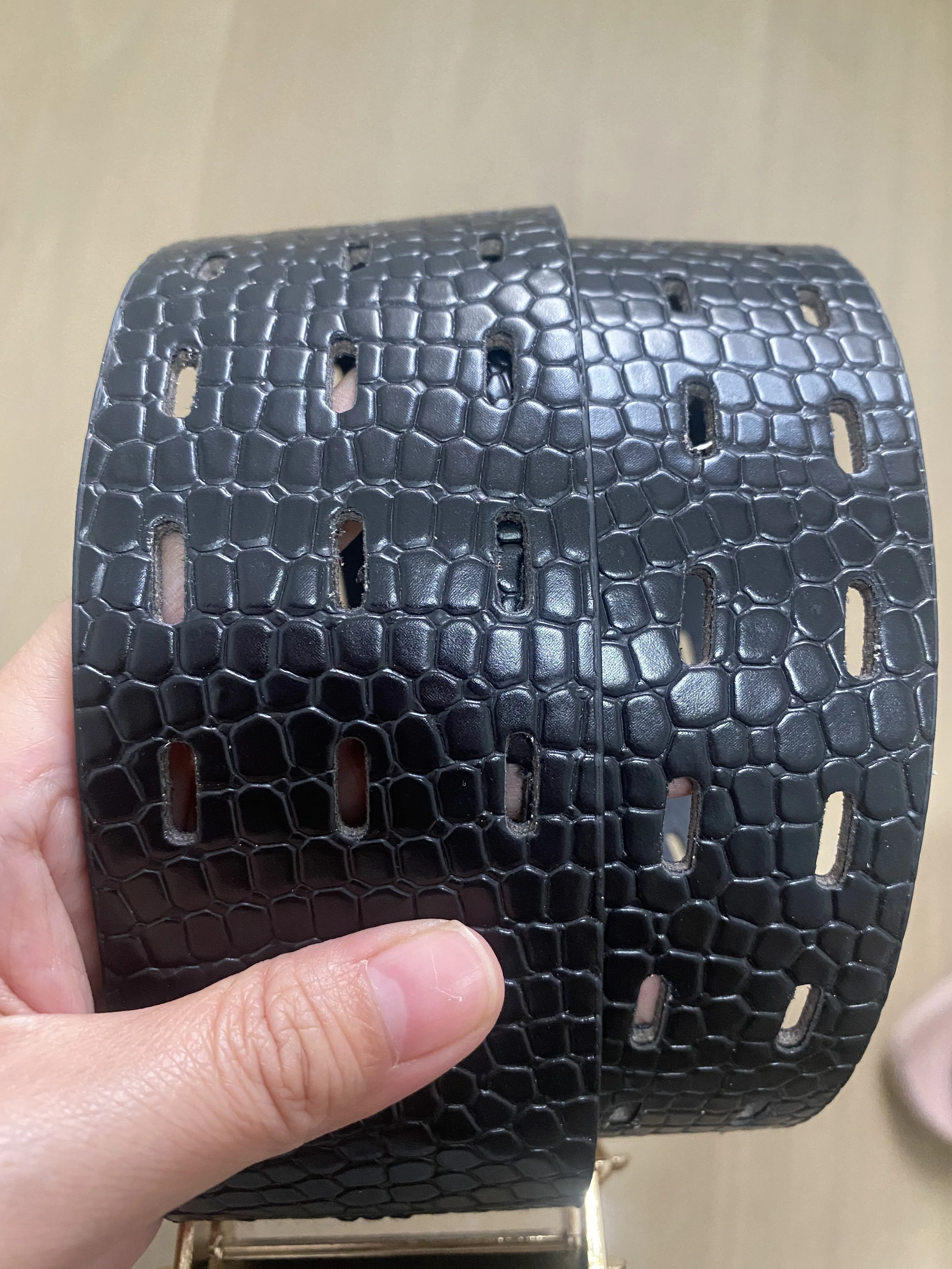 Women's Runway Fashion Vintage Hollow Out PU Leather Cummerbunds Female Dress Corsets Waistband Belts Decoration Wide Belt R084
