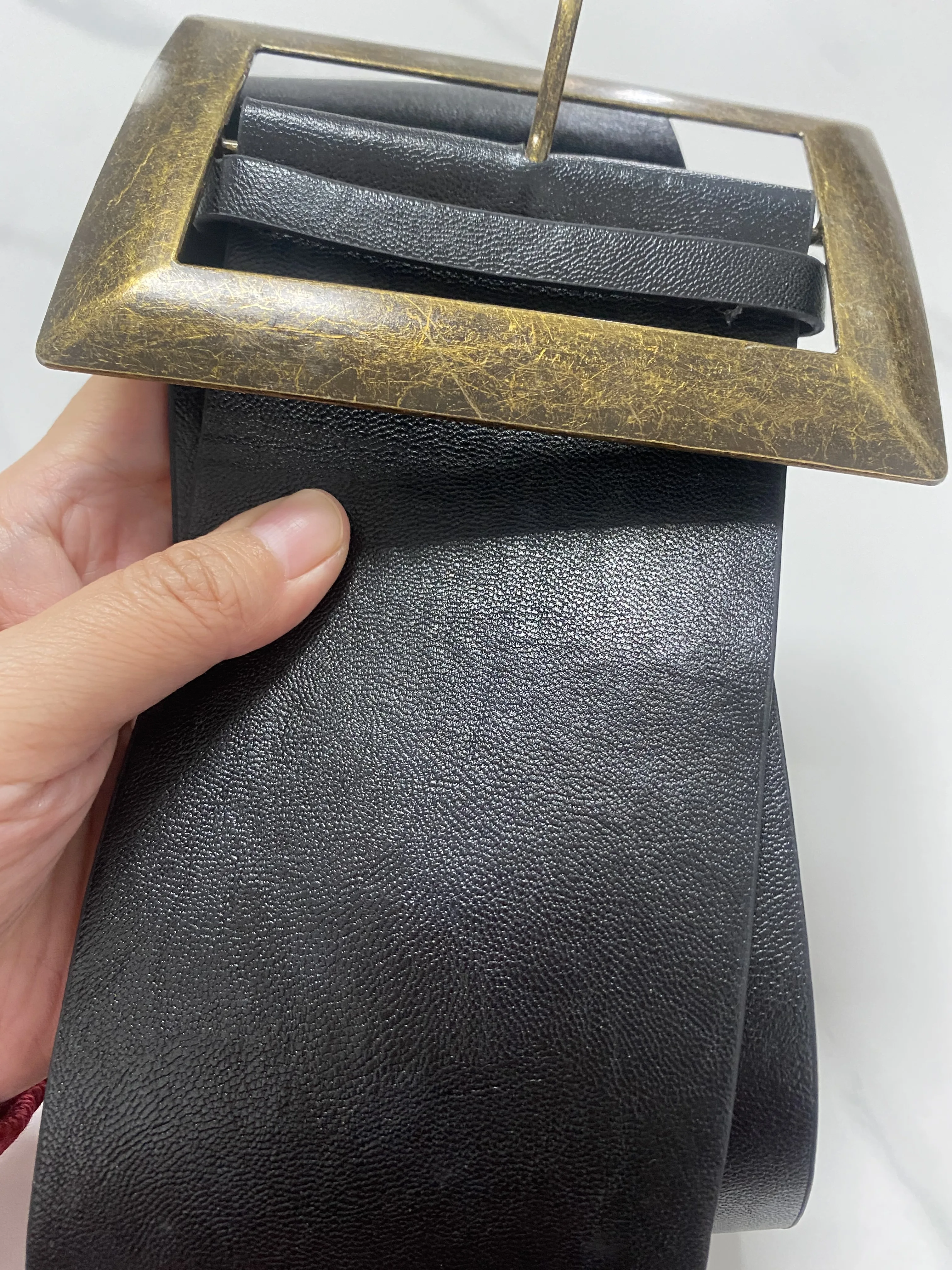 Women's runway fashion pu leather Cummerbunds female Dress Corsets Waistband Belts decoration wide belt R2564