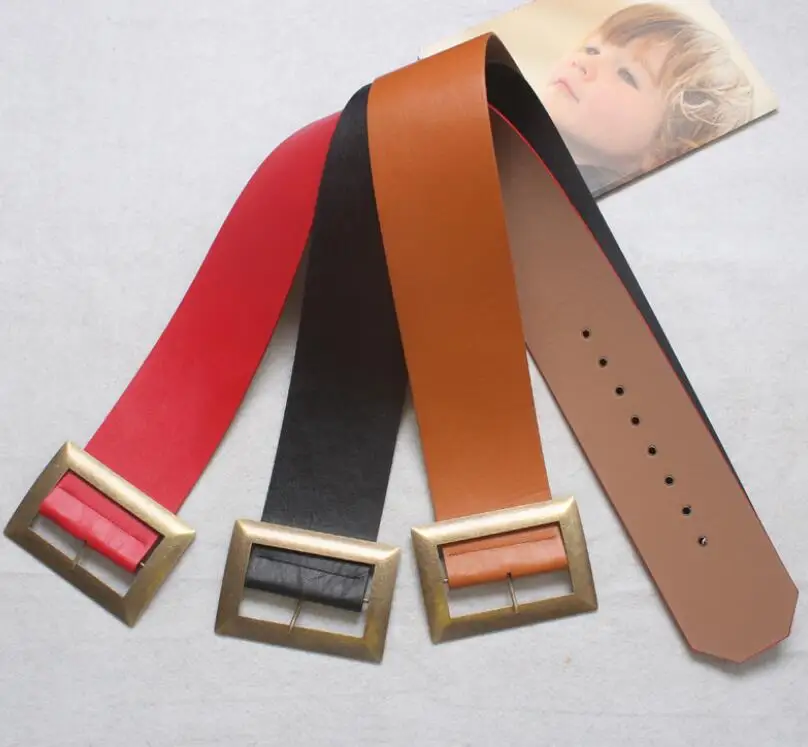 Women's runway fashion pu leather Cummerbunds female Dress Corsets Waistband Belts decoration wide belt R2564