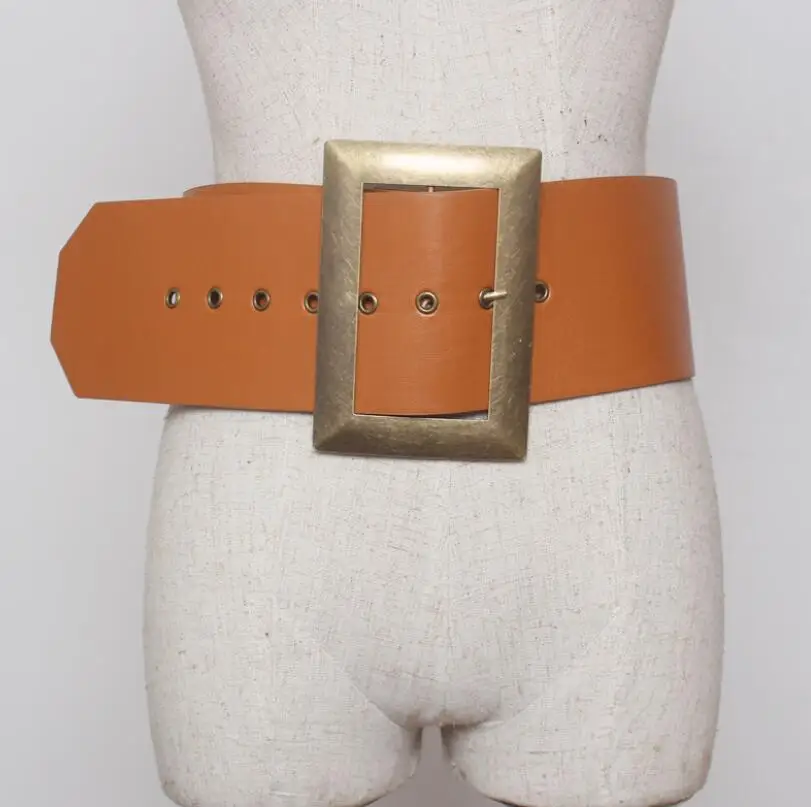 Women's runway fashion pu leather Cummerbunds female Dress Corsets Waistband Belts decoration wide belt R2564