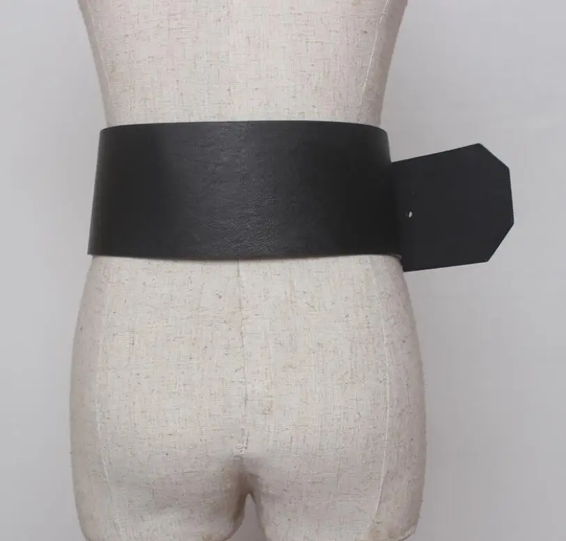 Women's runway fashion pu leather Cummerbunds female Dress Corsets Waistband Belts decoration wide belt R2564