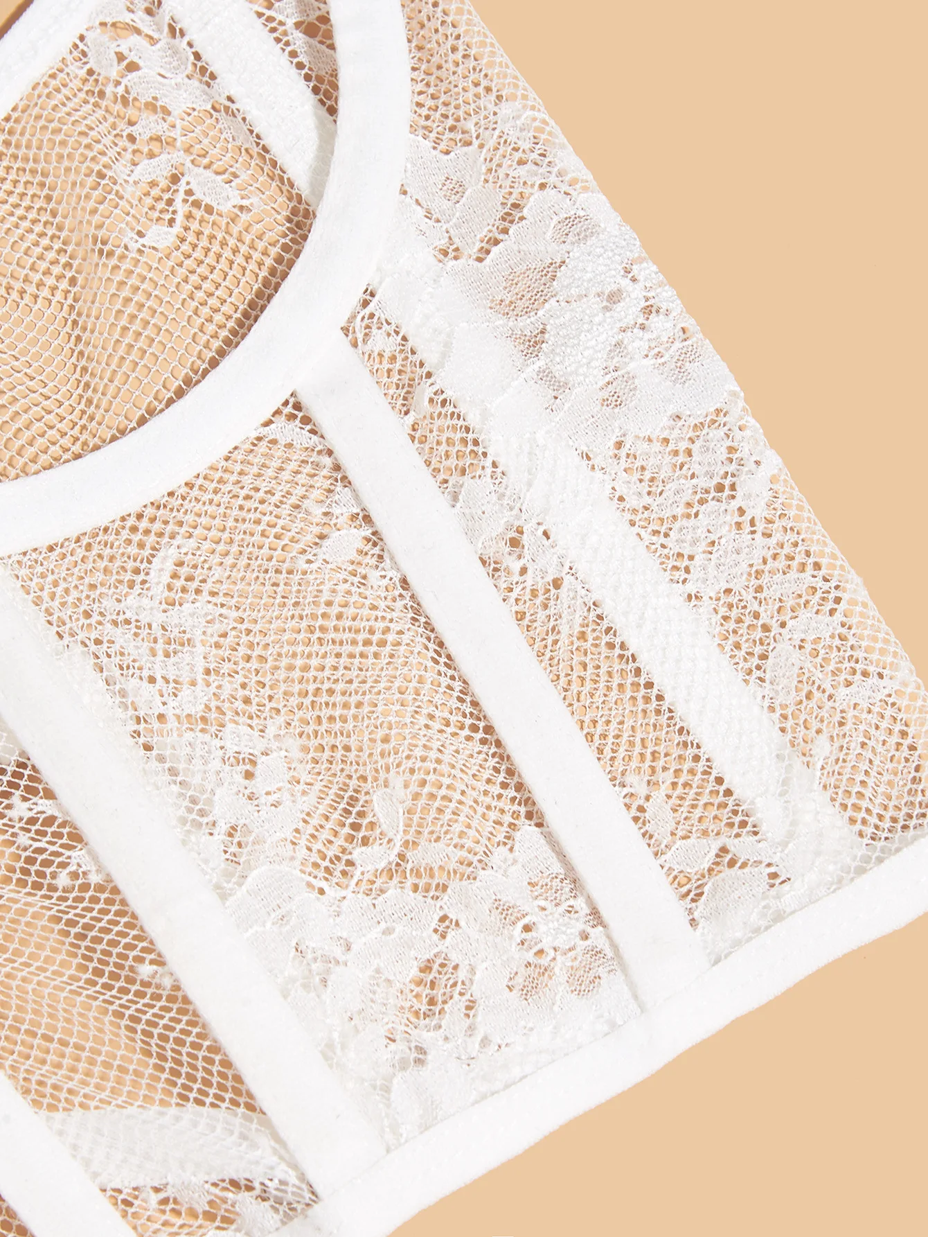 Women Floral Lace Corset Belt Adjustable Tie Back Decorative Bustier Lace Up Underbust Wide Belt Sexy Bandage Tops