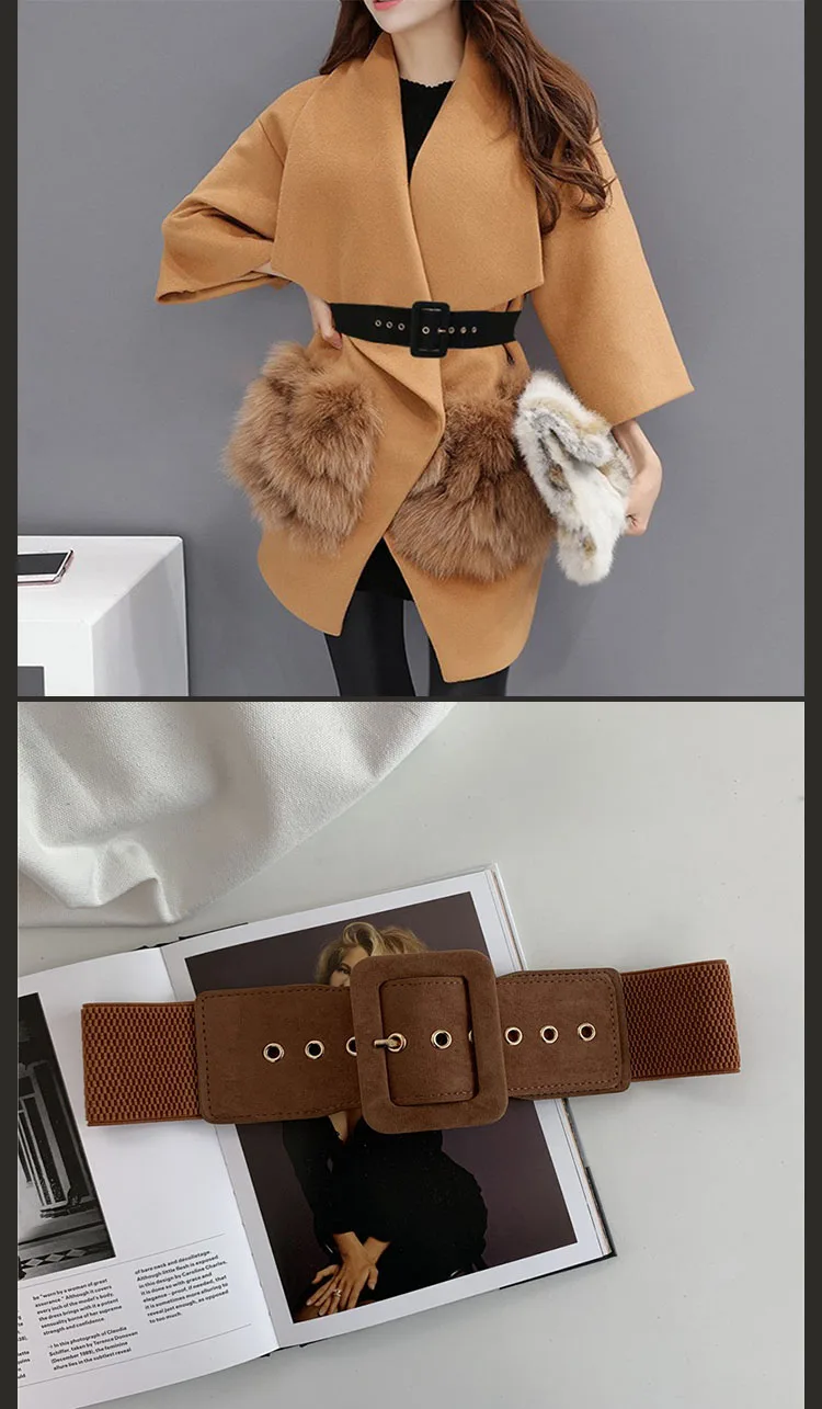 Women's Elastic Belt Fashion Corset High Quality Wide Belts For Woman Waistband Luxury Brand Dress Stretch Trouser Belts DT076