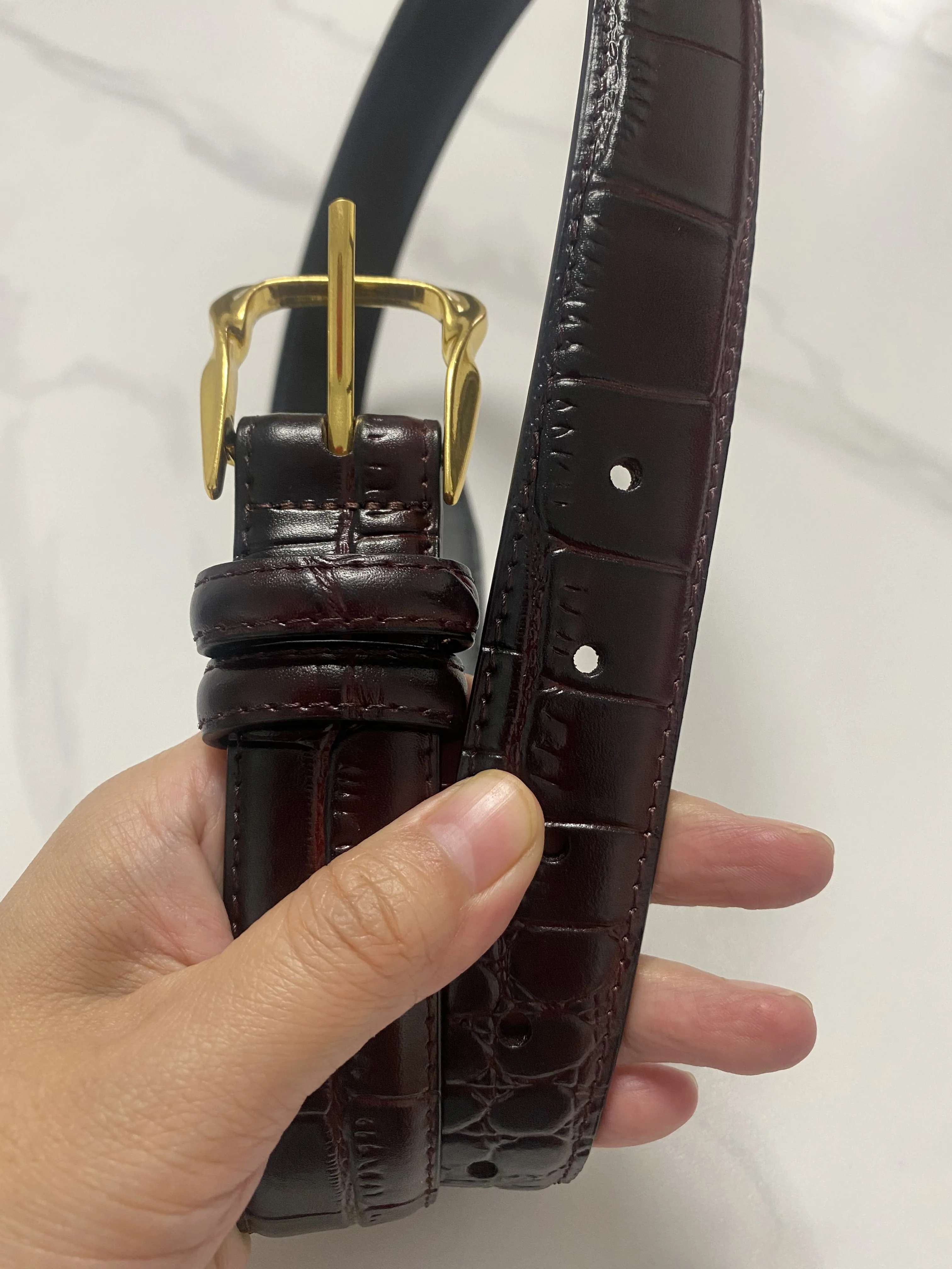 Women's Runway Fashion Genuine Leather Cummerbunds Female Dress Corsets Waistband Belts Decoration Narrow Belt R2119