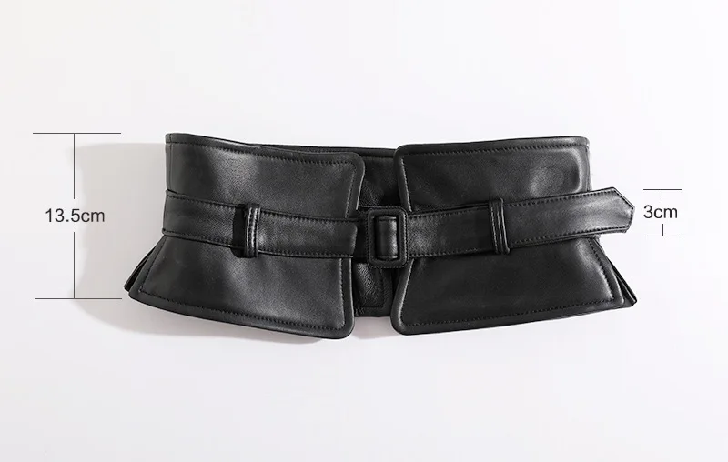 100% Genuine Leather Waistband for Women Versatile Slim-Fitting Dress Girdle Sweater Decoration suede belt
