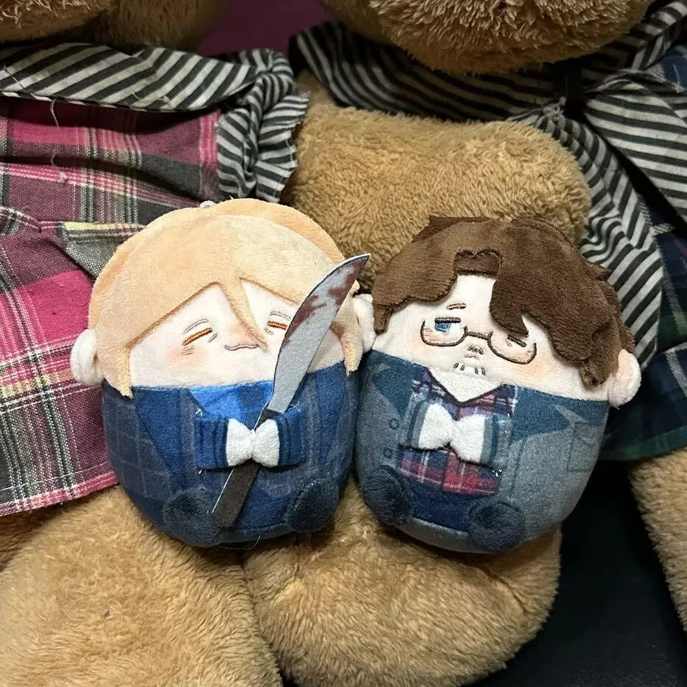 One Pair Hannibal Will Plush Doll Pendant Present Home Decoration Halloween Hannibal Lecter Stuffed Doll Toys Collect XMAS Gift
