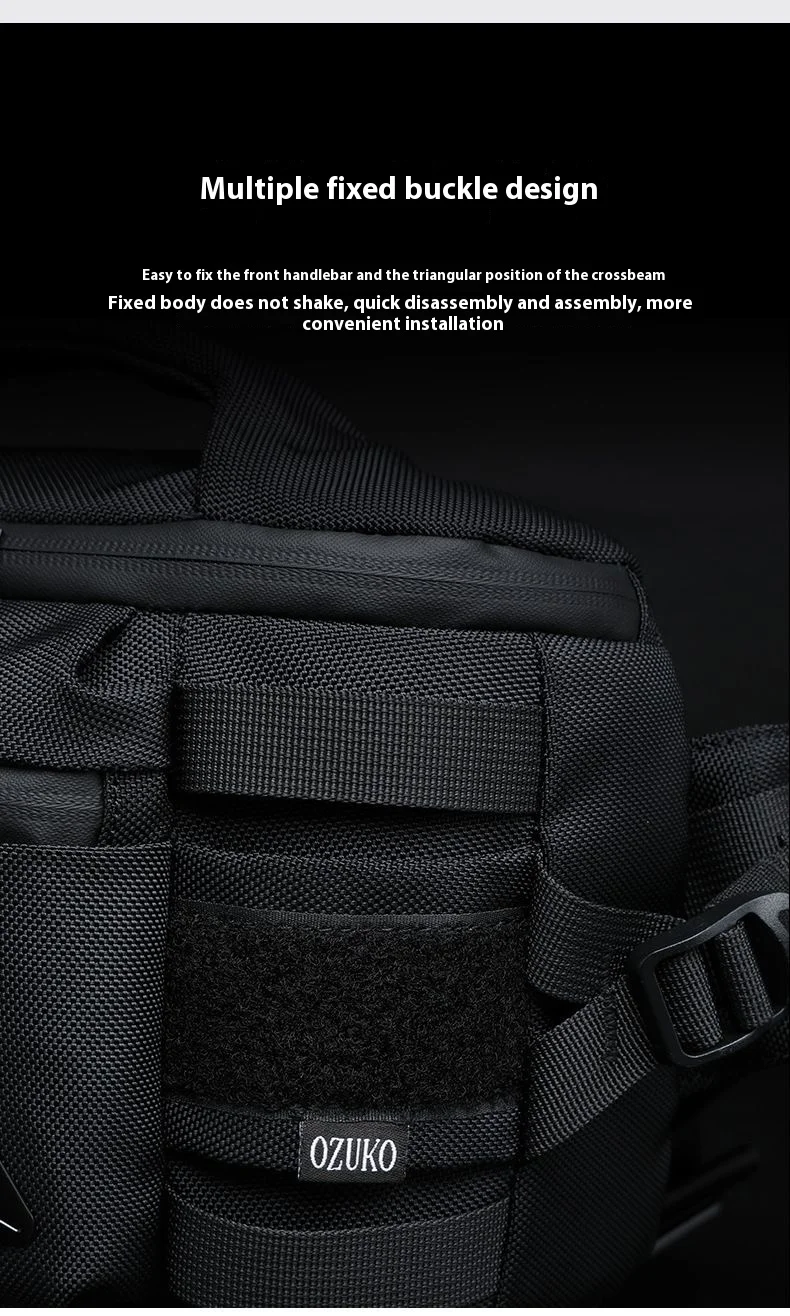 OZUKO Men's Waist Pack Outdoor Multi-functional Tactical Sports Waterproof Men's Senior Chest Bag Crossbody Bag