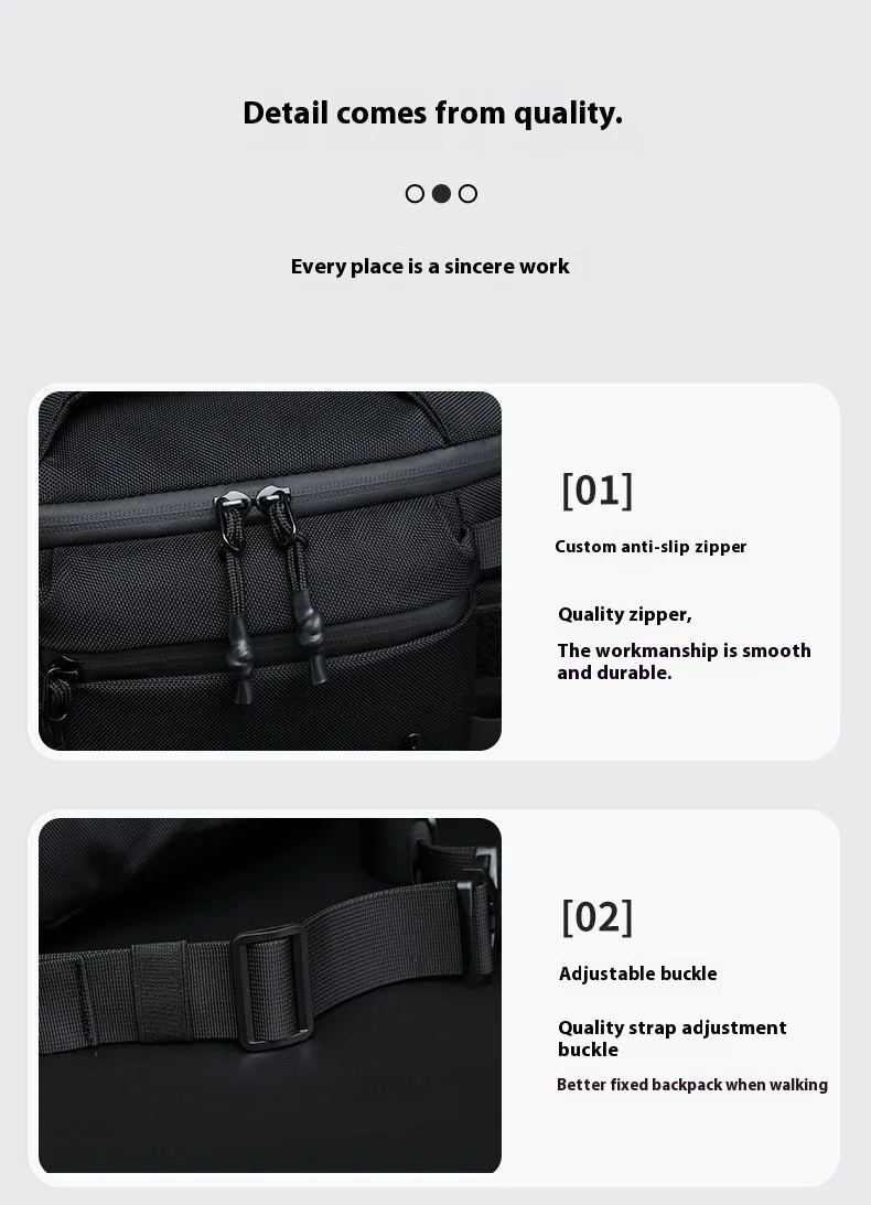 OZUKO Men's Waist Pack Outdoor Multi-functional Tactical Sports Waterproof Men's Senior Chest Bag Crossbody Bag