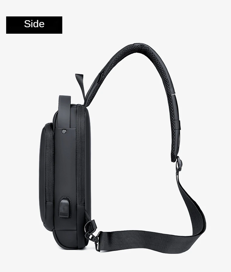 New Brand Designer Men Crossbody Bag PU Leather Classic Anti-Theft Shoulder Bag Chest Bag Multifunctional for Men