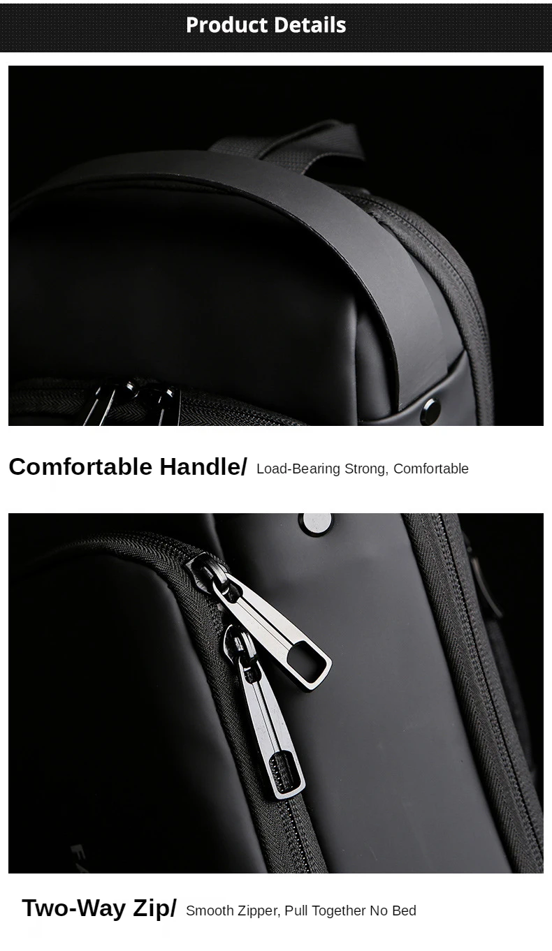 New Brand Designer Men Crossbody Bag PU Leather Classic Anti-Theft Shoulder Bag Chest Bag Multifunctional for Men