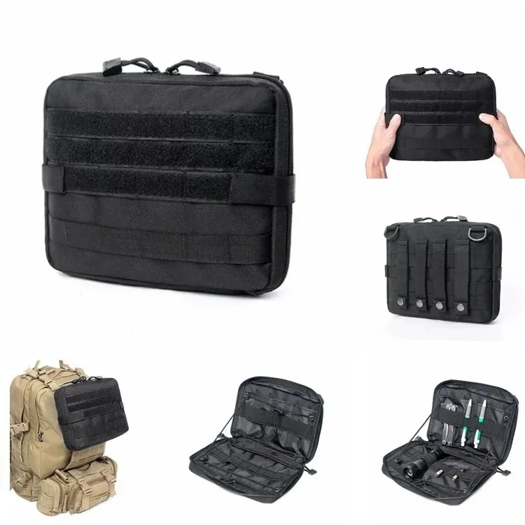 Tactical MOLLE Multi-Function Management Bag EDC Medical Kit Attachment Small Gear Tool Organizer for Hiking, Hunting, Fishing a