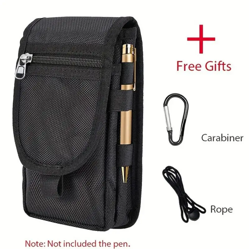 Mobile Phone Bag Casual Waist Bag Pen Insertion Bag Flip Top Mobile Phone Waist Hanging Bag Waist Bag Mobile Phone