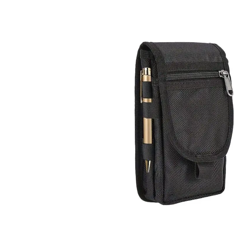 Mobile Phone Bag Casual Waist Bag Pen Insertion Bag Flip Top Mobile Phone Waist Hanging Bag Waist Bag Mobile Phone