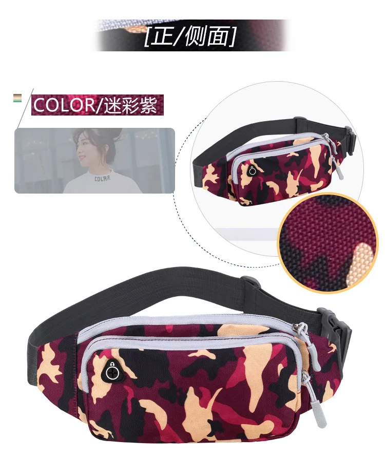 Nylon Waterproof Fanny Waist Bag Pack For Men Women Belt Pouch Male Belly Banana Ladies Bum Hip Kangaroo Sports Running Waistbag
