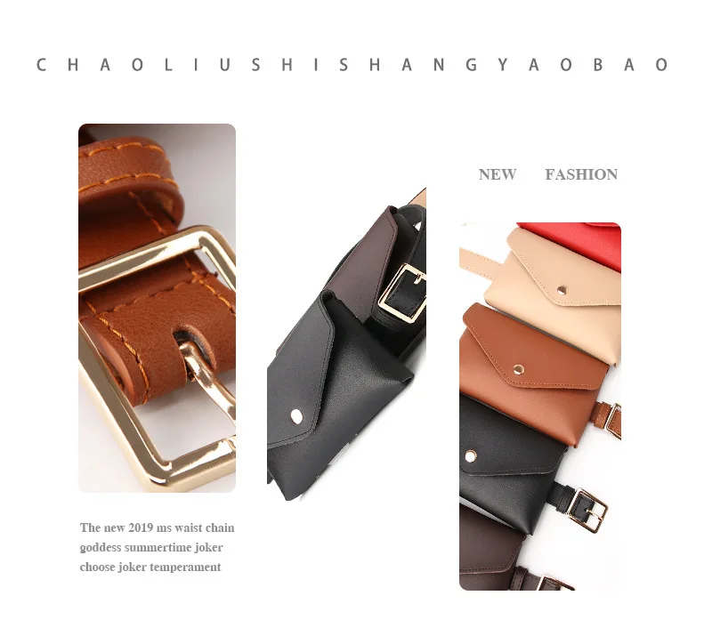 Small Fanny Waist Bag Pack For Women Mobile Phone Mini Belt Wallet Purse Pouch Belly Banana Ladies Kangaroo Bum Hip Side Bolsas