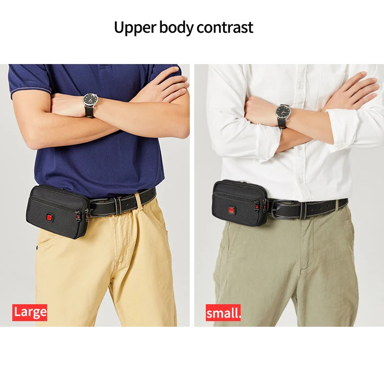 JANGEAR Crossbody Money Belt Waist Bag Horizontal Phone Pouch Large Fanny Pack Bum Hip Belt Bag For Phone Holder 4.7/6.5 INCH
