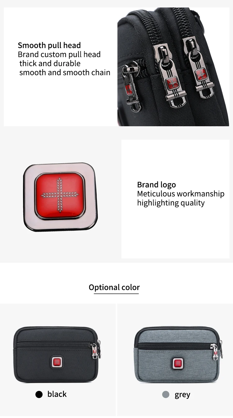 JANGEAR Crossbody Money Belt Waist Bag Horizontal Phone Pouch Large Fanny Pack Bum Hip Belt Bag For Phone Holder 4.7/6.5 INCH