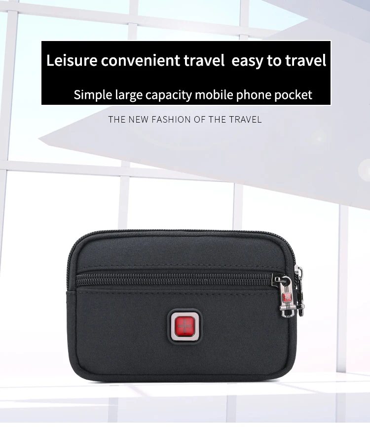 JANGEAR Crossbody Money Belt Waist Bag Horizontal Phone Pouch Large Fanny Pack Bum Hip Belt Bag For Phone Holder 4.7/6.5 INCH