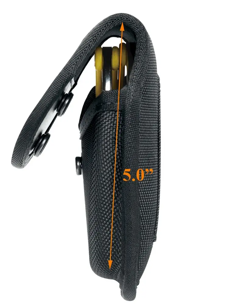 Handcuff Pouch Cop Sheriff Police Law Enforcement Military Standard Handcuff Holder with Secure Snap Closure(1680D Black Nylon