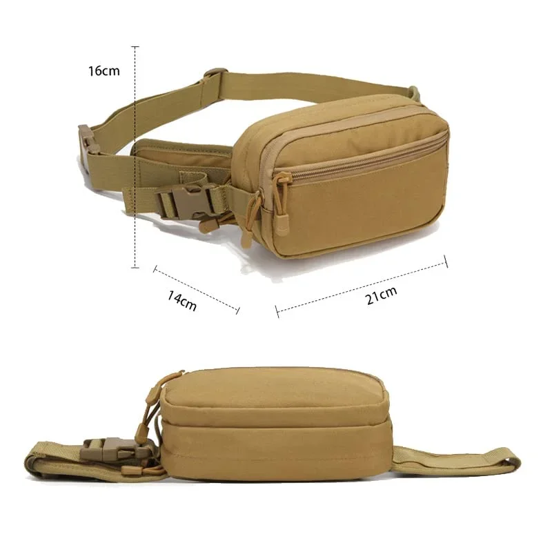 Waterproof Outdoor Tactical Bag Assault Combat Waistpack Multifunctional Storage Waist Pack Men's Sports Hanging DesignWaist Bag