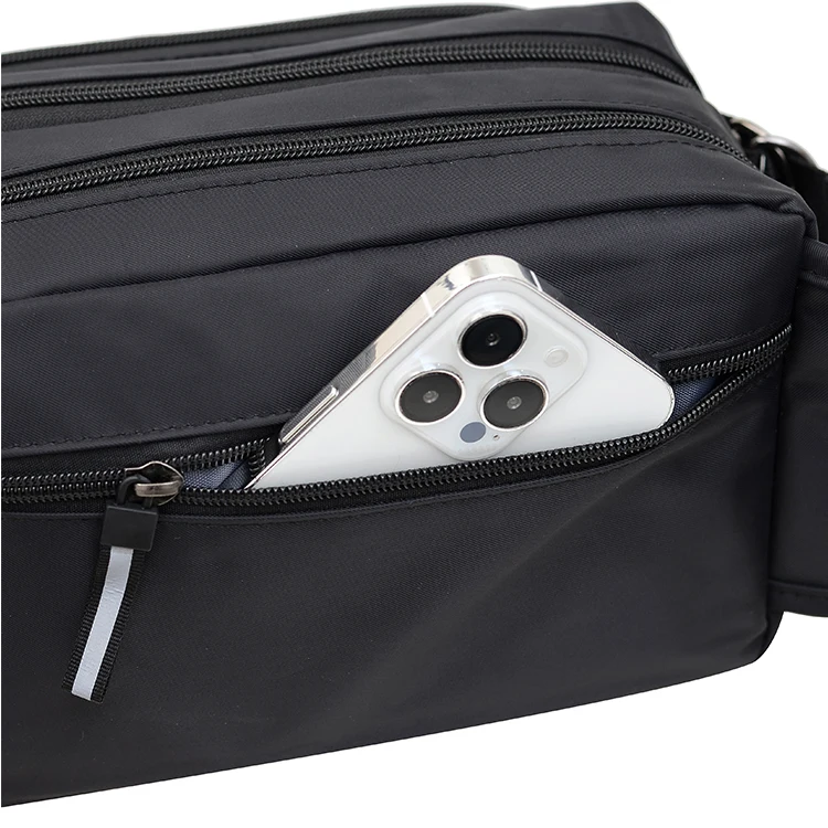 Men's Waist Bag Multifunctional Toolkit, Wear-Resistant Mobile Phone Bag, Running Bag, Leisure Outdoor Sports Waist Bag, Large C