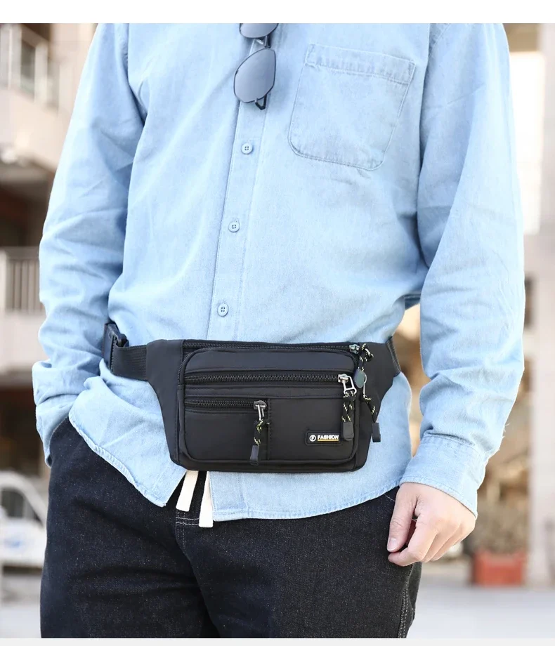 Outdoor leisure wear-resistant cell phone coin purse fashion sports invisible belt anti-theft belt bag opening season gift bag