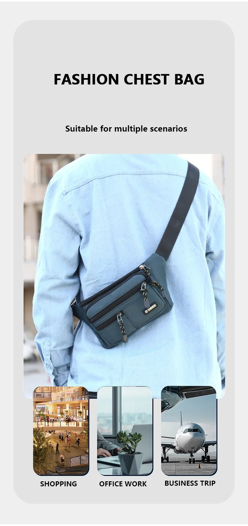 Outdoor leisure wear-resistant cell phone coin purse fashion sports invisible belt anti-theft belt bag opening season gift bag