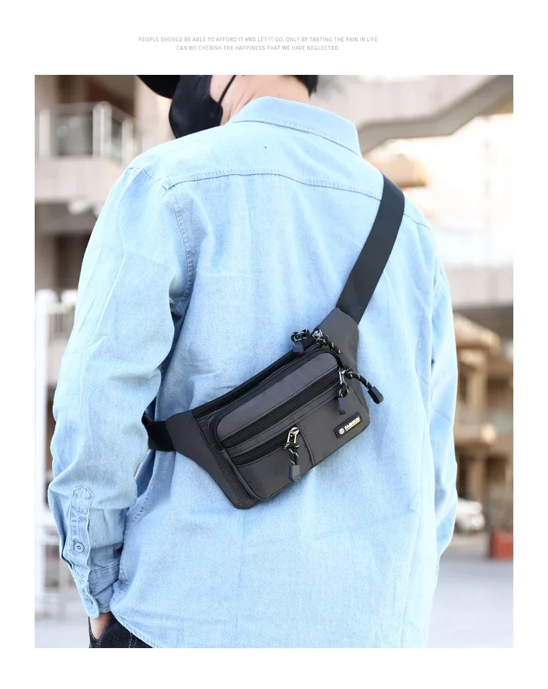Outdoor leisure wear-resistant cell phone coin purse fashion sports invisible belt anti-theft belt bag opening season gift bag