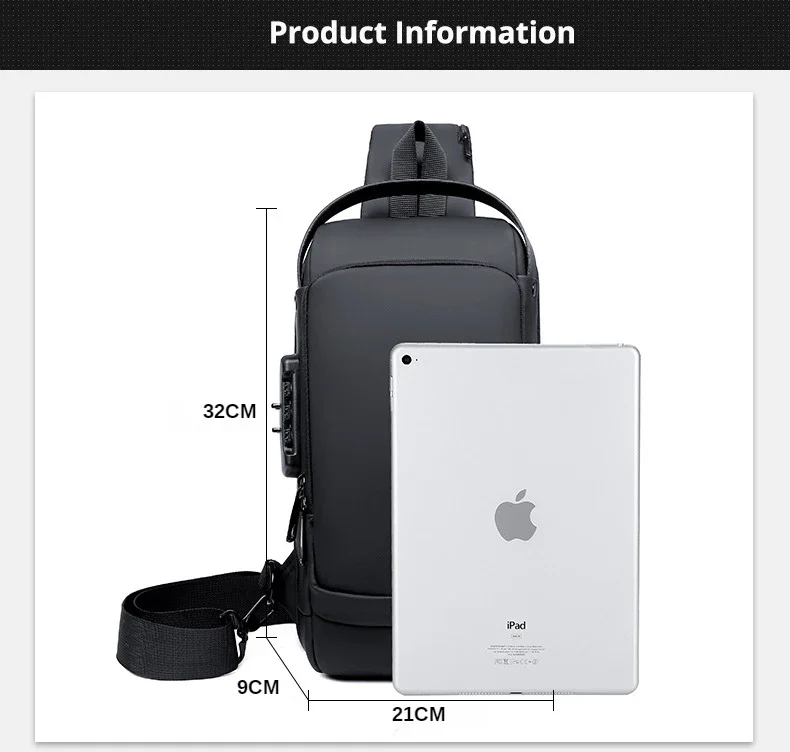 2025 Large Capacity Brand Waist Packs Bag Men Crossbody Bag PU Leather Anti-Theft Shoulder Bag Multifunctional Unisex Chest Bag