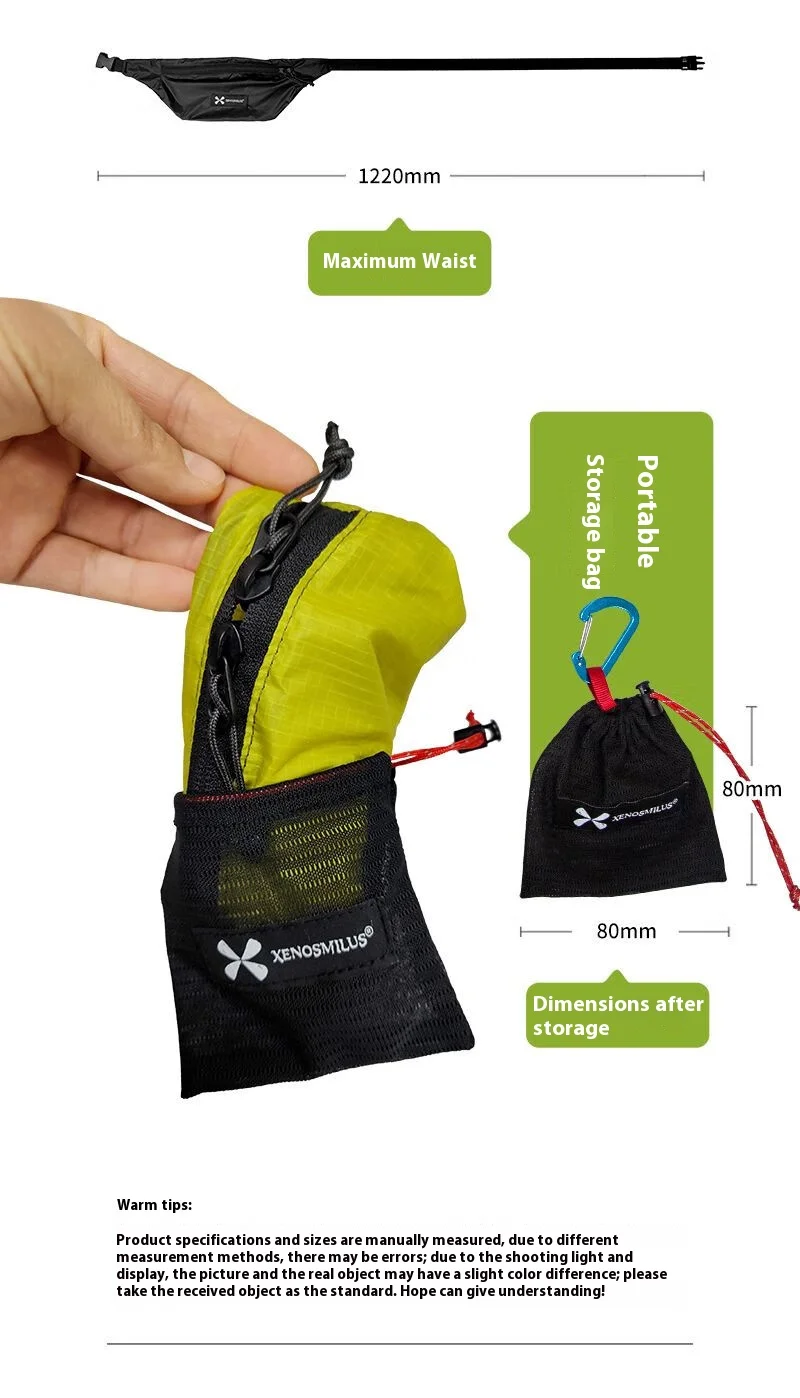 XENOSMILUS Uniblade Tiger Travel Lightweight Portable Skin Waist Bag for Men and Women Outdoor Sports Running, Hiking, and Mount