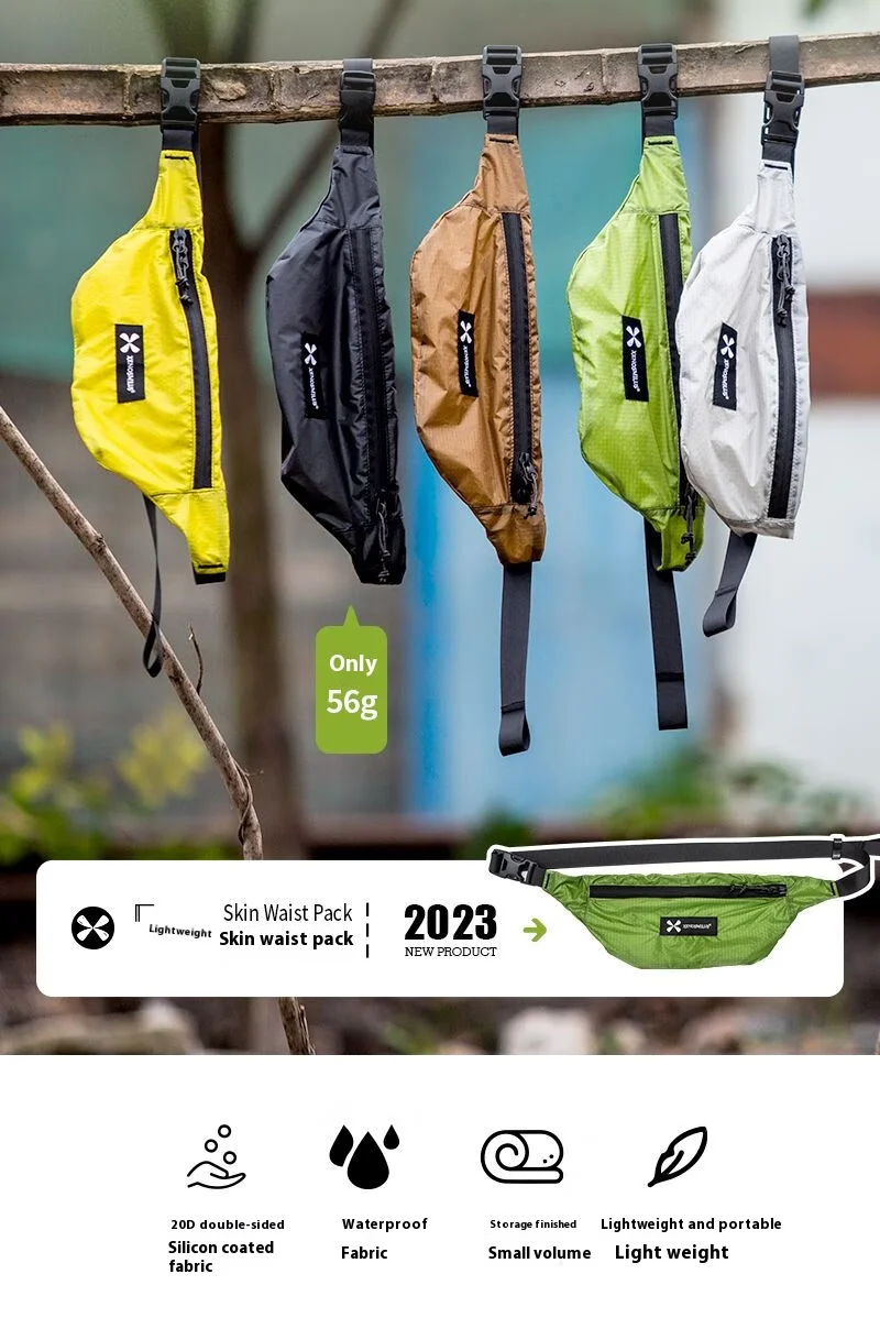 XENOSMILUS Uniblade Tiger Travel Lightweight Portable Skin Waist Bag for Men and Women Outdoor Sports Running, Hiking, and Mount
