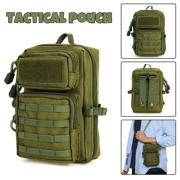 Waterproof Outdoor Tactical Molle Waist Bag Hiking Travelling Sling Backpack Waist Packs Shoulder Bag Pouch