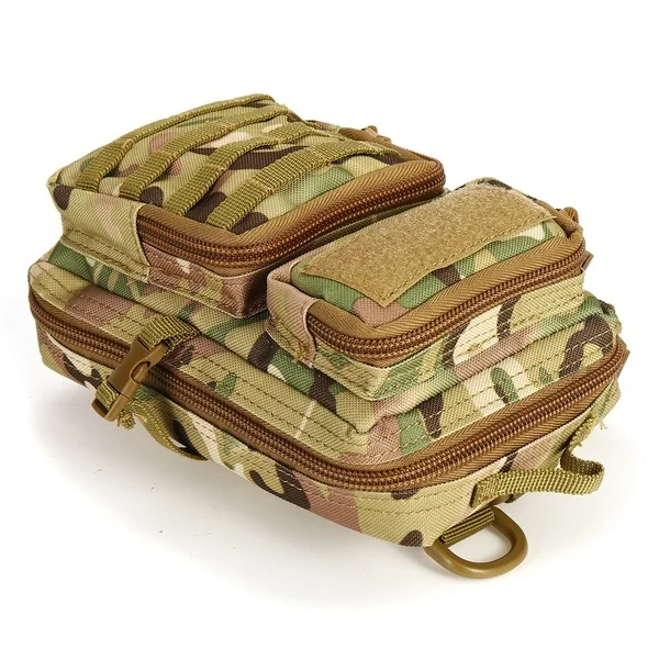 Waterproof Outdoor Tactical Molle Waist Bag Hiking Travelling Sling Backpack Waist Packs Shoulder Bag Pouch
