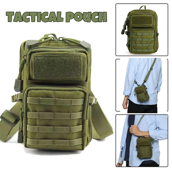 Waterproof Outdoor Tactical Molle Waist Bag Hiking Travelling Sling Backpack Waist Packs Shoulder Bag Pouch