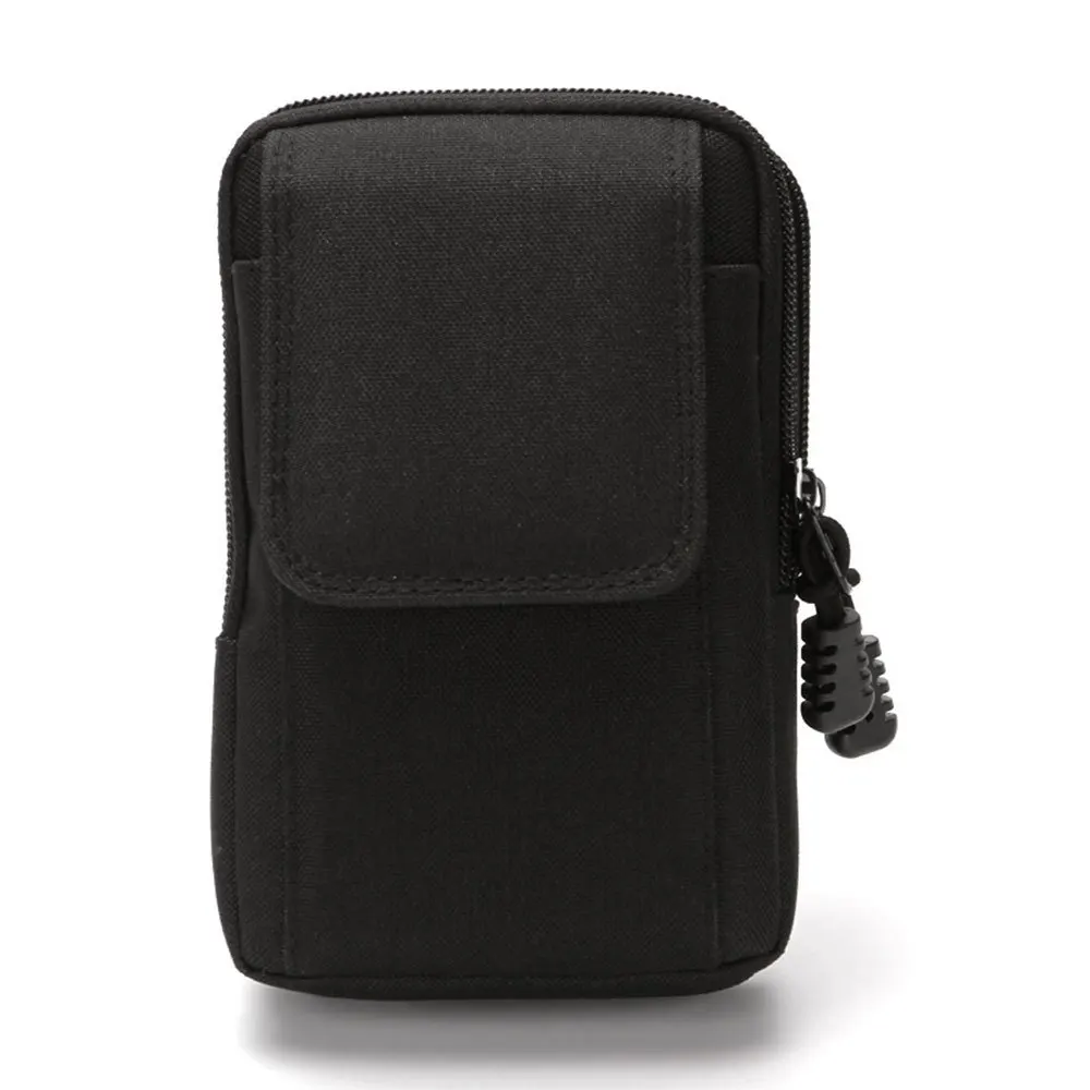Simple Solid Color Tactical Waist Pack, Outdoor Sports Lightweight Phone Pouch, Small Outdoor Travel EDC Pouch Phone Waist Bag