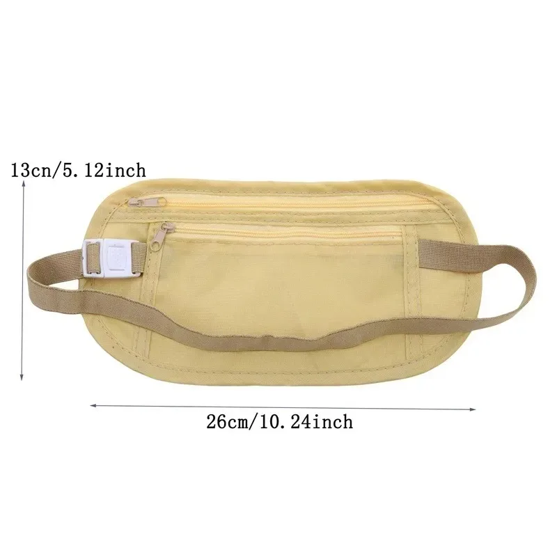 Running Waist Bag, Invisible Travel Waist Bag, Passport, Money Belt Bag, Hidden Safe Wallet, Gift Bag, Money Bag