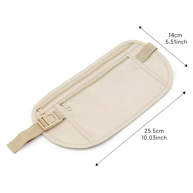 Running Waist Bag, Invisible Travel Waist Bag, Passport, Money Belt Bag, Hidden Safe Wallet, Gift Bag, Money Bag