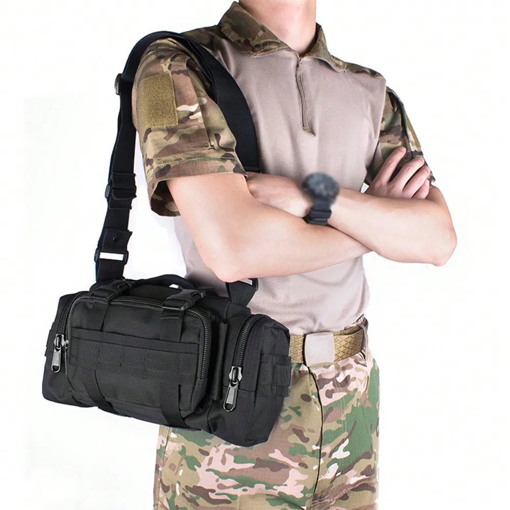 Outdoor Portable Waist Bag, Bicycle Bag, Durable Versatile Crossbody Bag, High Quality Nylon Chest Bag With Adjustable Strap