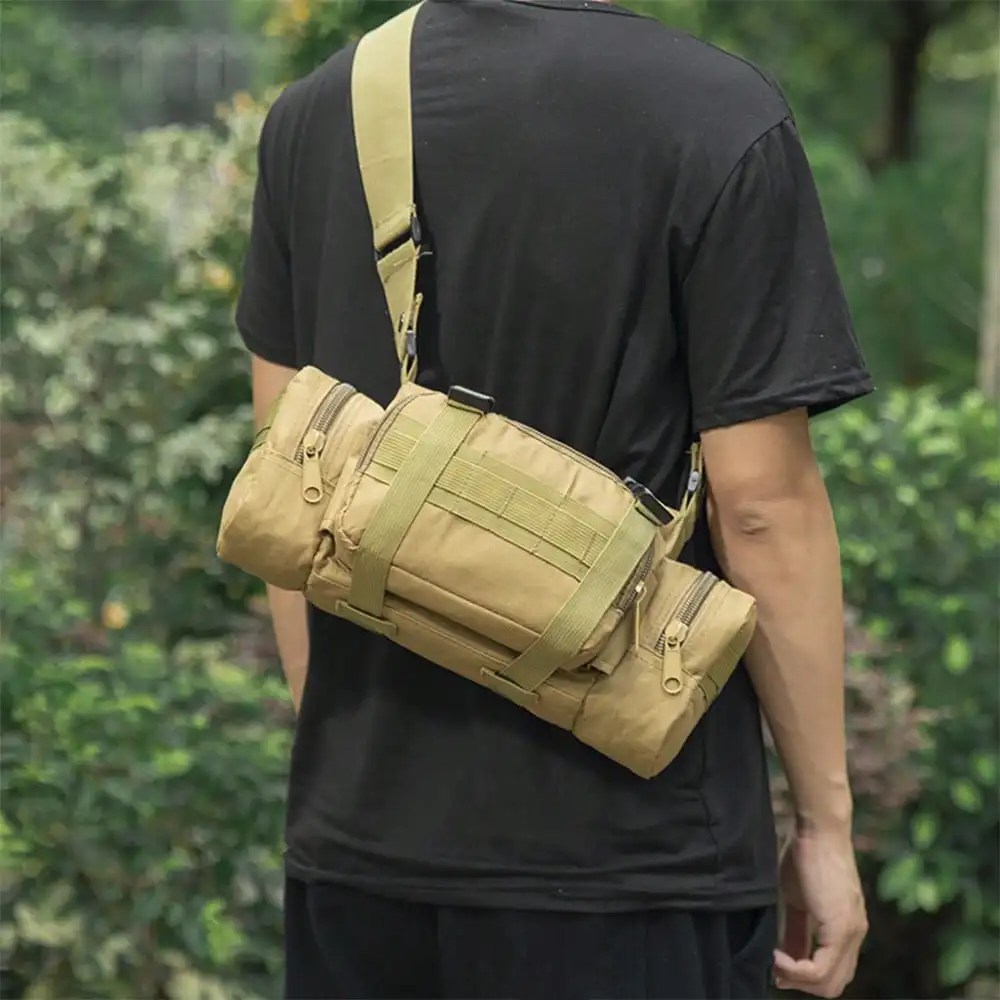 Outdoor Portable Waist Bag, Bicycle Bag, Durable Versatile Crossbody Bag, High Quality Nylon Chest Bag With Adjustable Strap