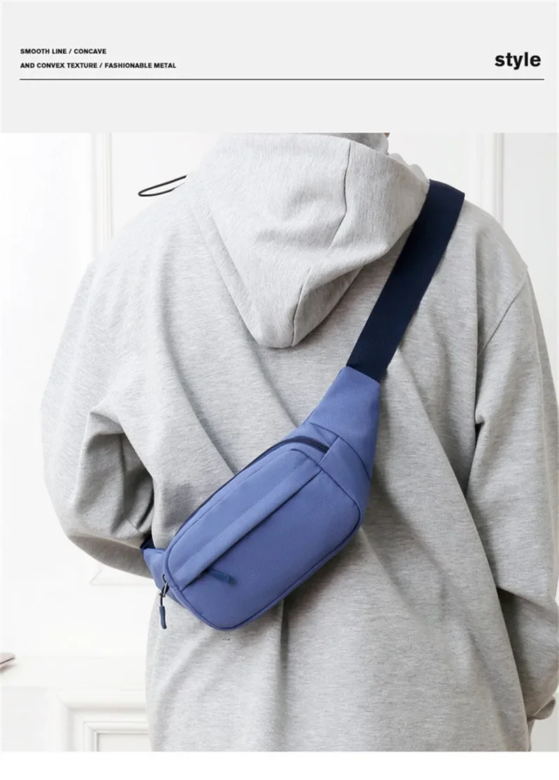Unisex Men Waist Bag Pack Purse Casual Large Phone Belt Bag Pouch Women's Canvas Travel Phone Bag Fanny Banana Bag Hip 3 Pockets