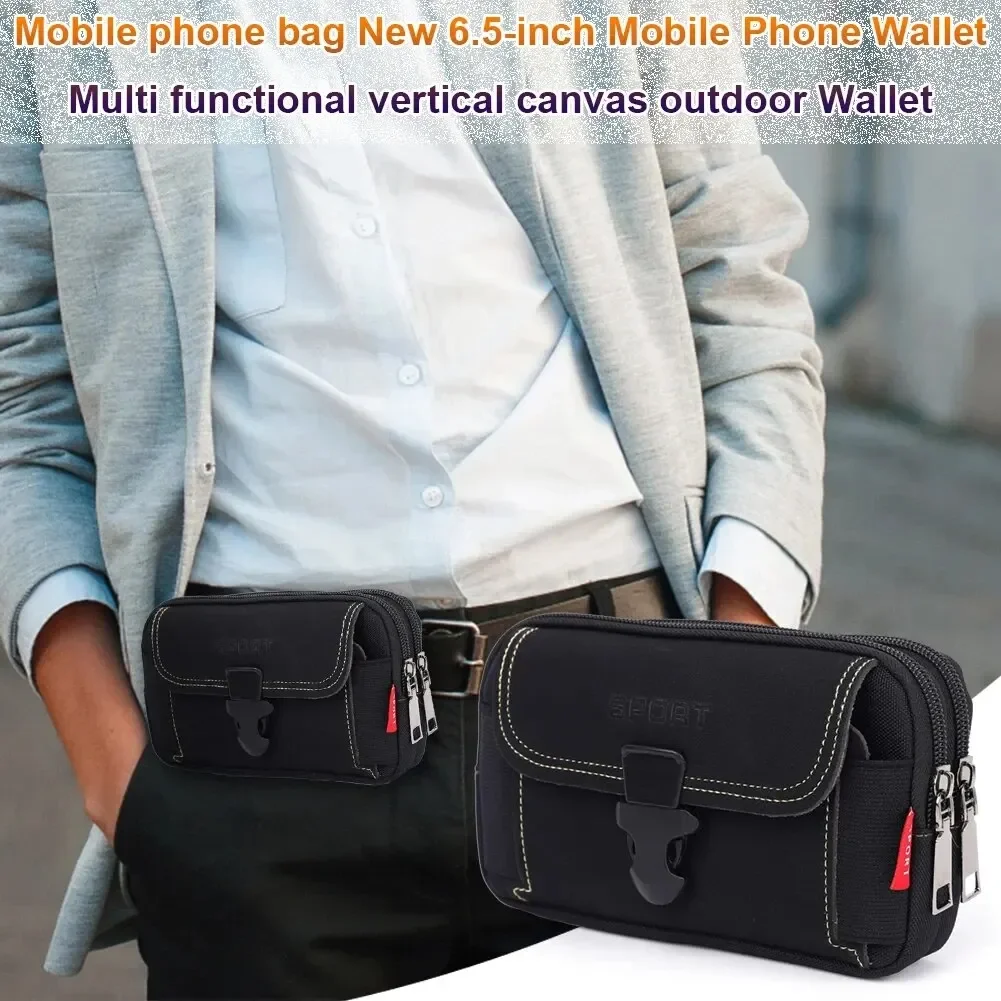 Unisex Belt Pouch Phone Pouch Phone Holster Pouch Mobile Belt Pouch Small Tactical Belt Backpack Card Holder