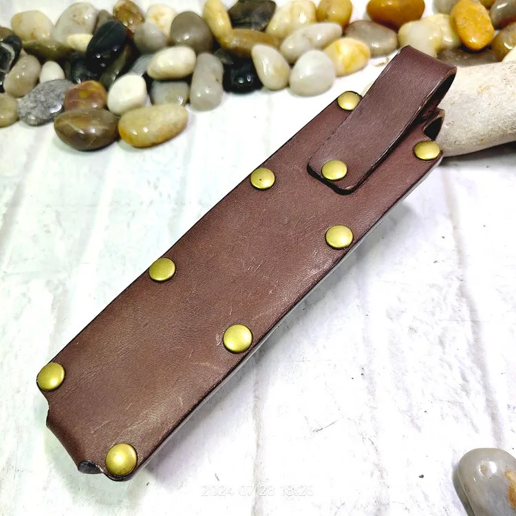 Portable Outdoor EDC Tactical Pencil Sheath Case Insulin Injection Pen Bag Waist Bag Leather Belt Pack Hand-made Customized MF